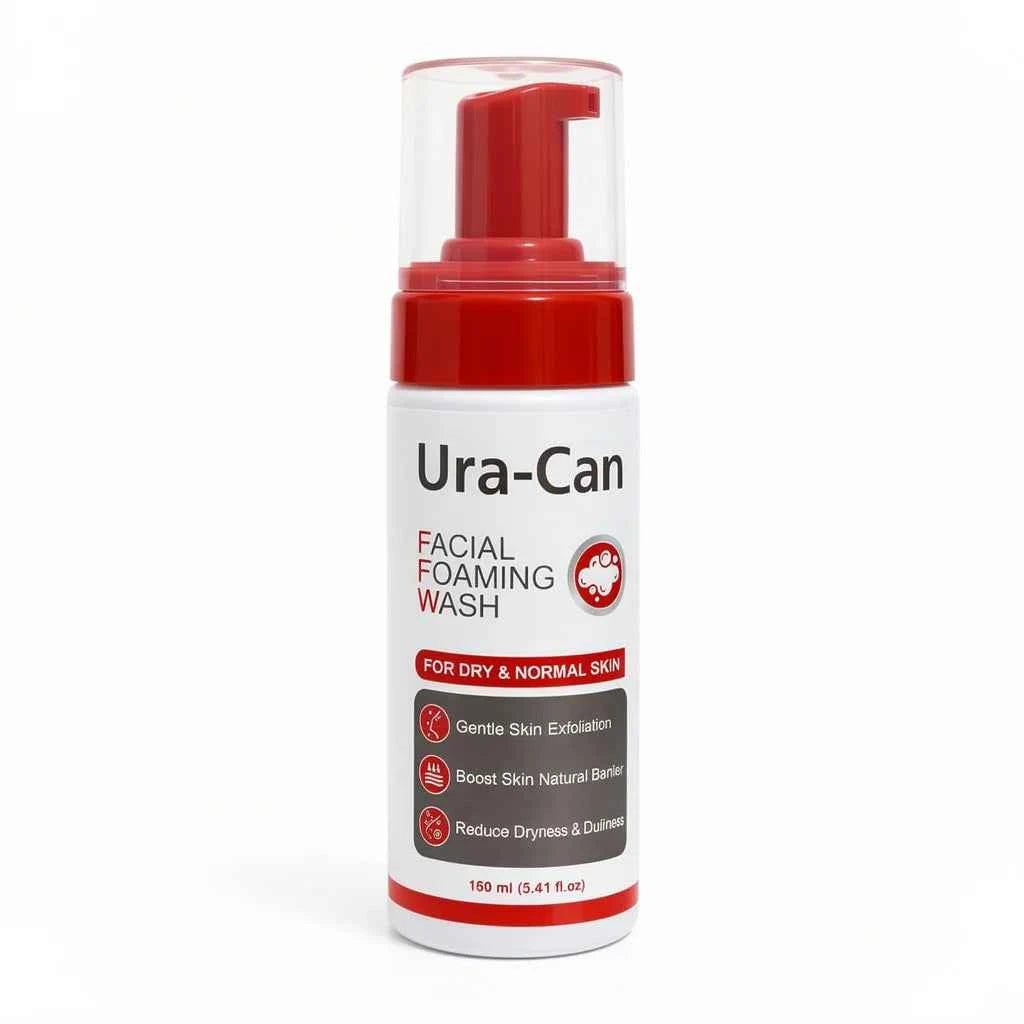 Ura Can Facial Foaming Wash for Dry & Normal Skin – 160ml Gentle Hydration Meets Deep Cleansing